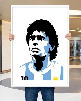 Šilko Plakatas Namų Puošybai Legenda Diego Armando Maradona Futbolo Super Star Puikus (9) Sienos Meno Kalėdų Dovana