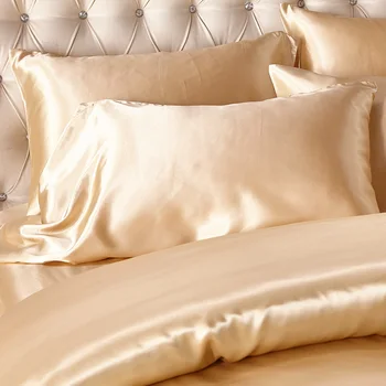 šilko Satino Užvalkalai viena dvigulė lova ir patalynė euro patalynės komplektas prabangių antklode padengti Antklodė lova Padengti Užvalkalas Namų dekoro