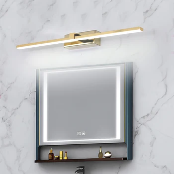 Šiuolaikinių LED Veidrodis šviesos Vonios kambarys šiltai balta /balta vandentiekis Priekiniai veidrodis lempos šviestuvai makiažo veidrodėliai šviesos 90-260V Chromo/Aukso