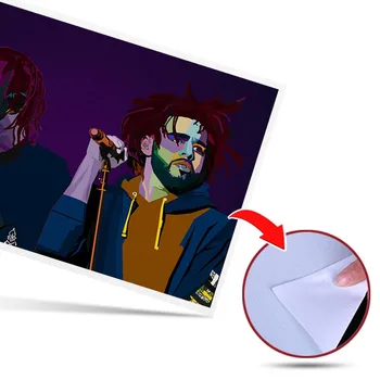 Šiuolaikinės Kendrick Lamar ir J Cole Sienos Meno Tapybos Drobės Nuotrauka Plakatas ir Spausdinimo Galerija Namų Dekoro