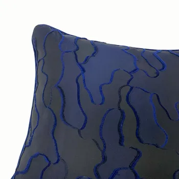 Šiuolaikinės Mados Juoda Mėlyna Žakardiniai Audiniai Supjaustyti Debesies modelio Namų Mesti Pagalvėlė Padengti Aikštėje Sofos Pagalvės užvalkalą 45 x 45 cm