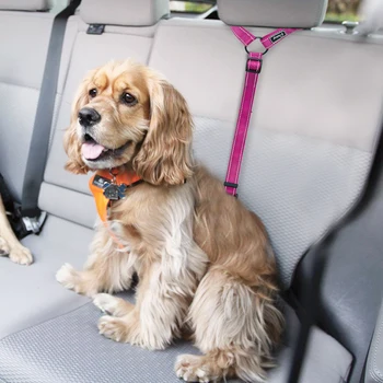 Šuniui Automobilyje Saugos Diržas Atspindintis Nailono Šunų, Kačių Saugos Diržo Dirželio Automobilių Pagalvėlės Galvai, Saugos Lemia Automobilio Sėdynė Dirželio Diržui