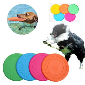 Šunų Žaislai Šunims Interaktyvus Silikono skraidančia Lėkšte Pet Mokymo Šuns Žaislas Žaidimas Plaukioja Diskai Atsparus Kramtyti Mokymo Šunų Reikmenys