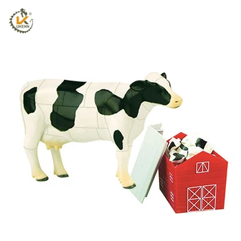 Švietimo 3D Ūkio Gyvūnų Galvosūkiai Kiaušinių Žaislų Vaikams