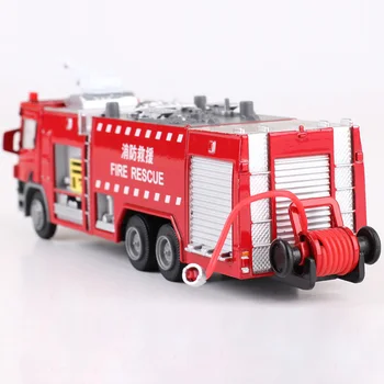 Žaislai, Vandens, Ugnies, Variklis, Sunkvežimių Lydinio Diecast 1:50 Modelio Viršų Vandens Patranka Pasukti 360 Laipsnių Pasukti Priešgaisrinės Gelbėjimo Vaikams, Žaislai