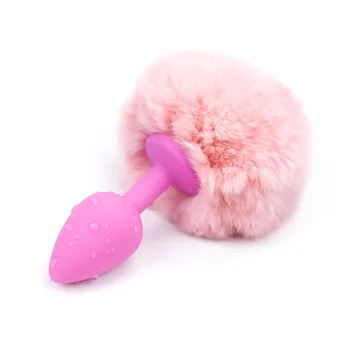 Žaislas Butt Plug Funny Bunny Uodega Sklandžiai Nerūdijančio Analinis Granulės Sekso Produktai Flirtuoti Žvakės Seksualus Romantikos, Sekso Žaislai, Žaidimai Moteris