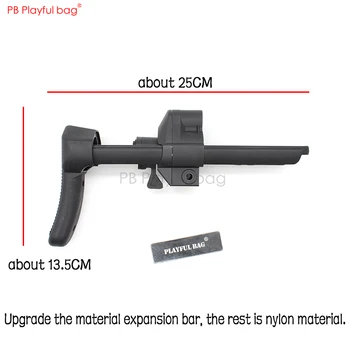 Žaismingas maišelį CS žaislas MP5K/MP5 Nailono Teleskopinis buttstock su modernizuoti Materialinę Teleskopinis strypas Vandens bullet gun priedai KD63