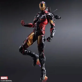 Žaisti Menų Marvel Keršytojas 25cm Geležinis Žmogus pilietinio Karo Super Herojus Ironman PVC Veiksmų Skaičius, Žaislai