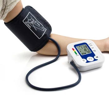 Žasto Kraujo Spaudimo Monitorius Engligh Balso Skaitmeninio Širdies Plakimas Norma Pulso Matuoklis Su Signalizacija USB Power Medicinos Įranga