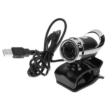 Želė Šukos 360 Laipsnių USB Kamera, Aukštos raiškos Skaitmeninių Vaizdo Webcamera su Mikrofonu Clip-on 