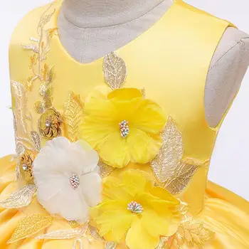 žiemos dress mergina Vaikų princesė dress karšto pardavimo merginos multi-layer cake akių purus vestidos veiklos drabužiai