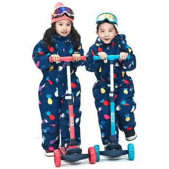Žiemos Gilrs Slidinėjimas Jumpsuits Hoodie Vėjo Berniukai Sniego Kombinezonas Sporto Snieglenčių Vaikų Drabužių Šiltas Lauko Slidinėjimo Kostiumai Vaikams