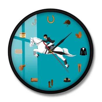 Žirginio Sporto Įranga, Nustatyti Modernus Sieninis Laikrodis Jodinėjimas Žirgais Pavarų Tack Priedai Sienos Žiūrėti Equestrianism Arklių Mylėtojas Dovanos
